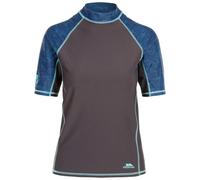 Trespass Womens Calista Rash Guard - Dark Grey/Blue - XS - Dark Grey/Blue