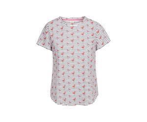 Trespass Women's Cara Flamingo Casual Top - White - White - L - 60% Cotton/40% Polyester