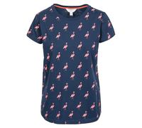Trespass Womens Carolyn Short Sleeved Patterned T Shirt - Navy Flamingo - Navy Flamingo - S