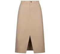 Trespass Womens Casual Canvas Skirt Elsa - Ladies Midi Length Skirt with Pockets, Flat Waistband with Belt Loops, Plain Front Slit Midi Skirt