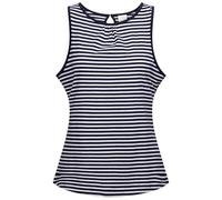 Trespass Womens Casual Vest Top Kelly - Yarn Dyed Stripe Tank Top, Sleeveless Top with Keyhole Button Fastening, Round Neck Ladies Vest Top, Cami Vest