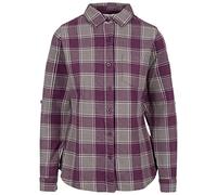 (14, Dark Mauve Check) Trespass Womens Checkered Shirt Long Sleeve Mindy