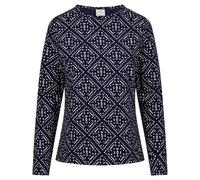 Trespass Women's Daniela Patterned Long-Sleeved Top in Navy | Size: 2XS Trespass Navy 2XS
