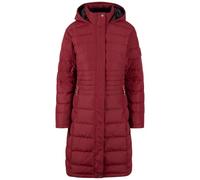 Trespass Women's Down Jacket Fleece Hood Long Length Bitsy - Furry Fleece Lined Hood and Collar, 2 Concealed Zip Pockets,Woven, Powerfill 401