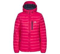 Trespass Womens Down Packaway Jacket with Hood Arabel Raspberry in Size - 6
