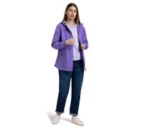 Trespass Womens Waterproof Jacket Flourish - 4 Pockets, Shell, Taffeta Lining, Striped Jersey Lined Hood, Adjustable Hood, 2 Zip Pockets, Adjustable Waist, Curved Hem