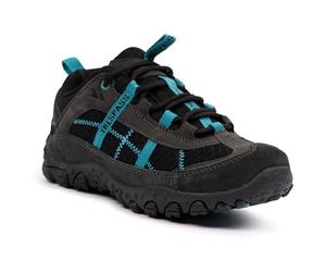 Trespass Womens Fell Breathable Walking Trainers Shoes - Charcoal/Teal - 6 UK