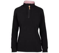 Trespass Womens Fleece Big Heart - Soft Handfeel, ½ Zip Neck, 2 Pockets, Side Hem Splits, Striped Jersey Lining at Collar, Airtrap, Cuffs, and Pockets Blk