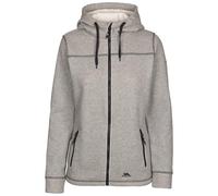 (12, Grey Marl) Trespass Womens Fleece Full Zip with Hood Runpal