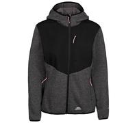 Trespass Womens Fleece Full Zip, Grown On Hood And 3 Zip Pockets Tierra Grey Marl
