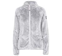 Trespass Womens Fleece Jacket Full Zip Soft Furry Bonded Telltale Silver Grey