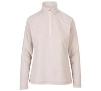 Trespass Womens Fleece Jacket Meadows-Anti-Pilling, Brushed Back, 1/2 Neck Zip, Contrast Trims, Knitted, 100% Polyester Pale Grey