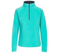 Trespass Women's Fleece Jacket Skylar - Microfleece, Airtrap Technology, 1/2 Zip Neck, Contrast Inner Collar, Knitted, 100% Polyester Red