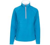 Trespass Women's Fleece Jacket Skylar - Microfleece, Airtrap Technology, 1/2 Zip Neck, Contrast Inner Collar, Knitted, 100% Polyester Cosmic Blue