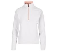 Trespass Women's Fleece Jacket Skylar - Microfleece, Airtrap Technology, 1/2 Zip Neck, Contrast Inner Collar, Knitted, 100% Polyester Pale Grey