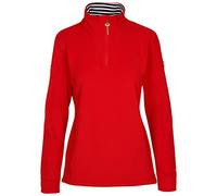 Trespass Womens Fleece Long Sleeve 1/2 Zip Top Pullover Big Heart Red