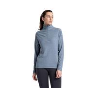 Trespass Womens Fleece Jacket Meadows-Striped Catatonic, Anti-Pilling, Brushed Back, 1/2 Neck Zip, Contrast Trims, Knitted, 100% Polyester Storm Blue