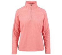 Trespass Ladies Fleece Pullover Meadows - Anti-Pilling, Brushed Back, 1/2 Neck Zip, Peach Blush