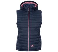 Trespass Womens Gilet Aretha - Lightly Padded with Bubble Stitching, 2 Low Profile Zip Pockets, Hem Adjusters, Inner Storm Flap, Contrast Lining and Front Zip, Detachable Hood with Stud Fastenings.