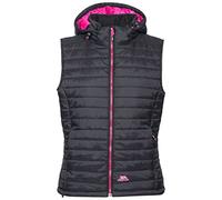 Trespass Womens Gilet Aretha - Lightly Padded with Bubble Stitching, 2 Low Profile Zip Pockets, Hem Adjusters, Inner Storm Flap, Contrast Lining and Front Zip, Detachable Hood with Stud Fastenings