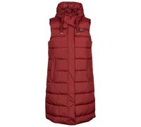 Trespass WoMens Gilet With Grown On Hood Long Length Padded Leona