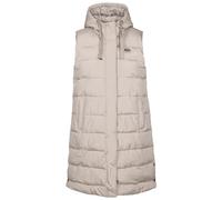 Trespass WoMens Gilet With Grown On Hood Long Length Padded Leona