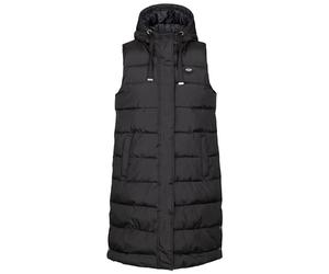 Trespass WoMens Gilet With Grown On Hood Long Length Padded Leona