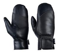 Trespass Womens Gloves Fabiola - PU Leather Mitt, Wrist Strap, Textured Palm, Soft Sherpa Lining, Woven Shell