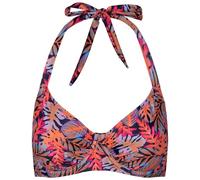 Trespass Womens Halter Neck Bikini Top Norie - Swimwear with Removable Bust Pads, Floral Leaf Print, Ladies Bikinis for Beach, Holiday, Summer Bikini Top