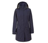 Trespass Womens Hooded Waterproof Jacket Rainy Day Ink in Size - S
