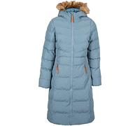 Trespass Women's Casual Jacket Audrey - Long Length Padded Winter Jacket, Fur Trimmed Hooded Puffer Coat, Ladies Parka Jacket with Pockets, Quilted Jacket Casual Outerwear