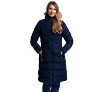 Trespass Women's Jacket Audrey - Waterproof 2000mm, Windproof, Faux Fur Trim, Padded, 2 Zip Pockets, Grown on Hood, Two Way Front Zipper, Longer Length, Badge Detail on Sleeve
