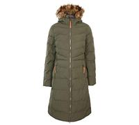 Trespass Womens Jacket Longer Length Padded Casual Coat Fur Trim Audrey X
