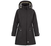 Trespass Womens Jacket Rainy Day - Waterproof, Breathable, Taped Seam, Longer Length, Shell Taslan Fabric, Yarn-Dyed Striped Lining, Contrast Trims, Adjustable Hood, Multiple Pockets, Stud Cuffs