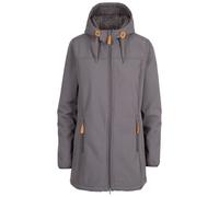 Trespass Women's Kristen Longer Length Hooded Waterproof Jacket - Carbon - Carbon - M - 96% Polyester/4% Elastane