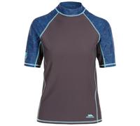 Trespass Womens Calista Rash Guard - Dark Grey/Blue - S - Dark Grey/Blue