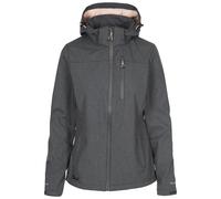 Trespass Womens/Ladies Claren II Waterproof Softshell Jacket (Dark Grey/Blush Marl) - Multicolour - Size Large