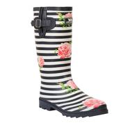 Trespass Womens/Ladies Elena Floral Wellington Boots (Navy/White/Pink) - Multicolour - Size UK 7