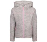 Trespass Womens/Ladies Shawna Fleece Full Zip Hoodie - White/Pink - White/Pink - 5-6 Years