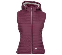 Trespass Womens Gilet Aretha - Lightly Padded with Bubble Stitching, 2 Low Profile Zip Pockets, Hem Adjusters, Inner Storm Flap, Contrast Lining and Front Zip, Detachable Hood with Stud Fastenings