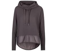 Trespass Womens Long Sleeve Hooded Top Female Active Gym Immy Dark Grey