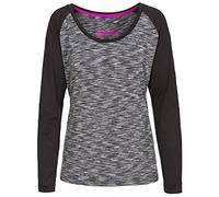 Trespass Womens Long Sleeve Tshirt Gym Top Active Workout Causal Miso Grey Marl