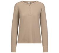 Trespass Womens Long Sleeves Waffle Knit Button Front Top - Morvenna