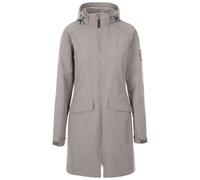 Trespass Womens Maria DLX Long Length Soft Shell Jacket - Pale Grey Marl - XL - Pale Grey Marl - 85% Polyamide/10% Elastane/5% Polyester