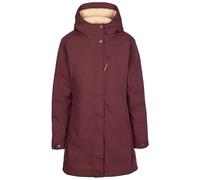 Trespass Womens Fleece Lined Waterproof Jacket TP50 Risha - Ladies Rain Jacket Functional Longer Length Rain Coat, Wind Resistant Outdoor Jacket with Hood, Winter Warm Sherpa Fleece Lining