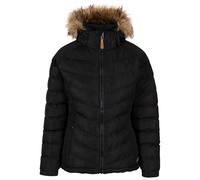 (16, Black / Black) Trespass Womens Padded Hooded Casual Jacket Nadina
