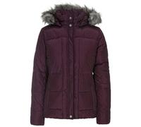 Trespass Womens Nanette Faux Fur Trim Jacket - Fig - S - Fig - 100% Polyester