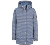 Trespass Womens Offshore Waterproof Jacket - Navy Stripe - XXS - Navy Stripe - 60% Polyester/40% Cotton