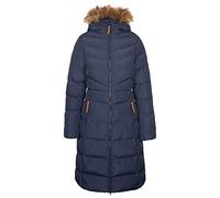 Trespass Women's Jacket Audrey - Waterproof 2000mm, Windproof, Padded, Faux Fur Trim - Blue XS