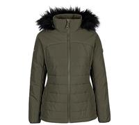(8, Dark Vine) Trespass Women's Padded Jacket Hooded Translate
